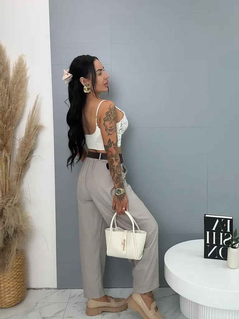 Ballon gumis derekú nadrág övvel ERINE - next