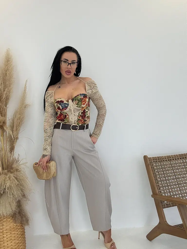 Ballon gumis derekú nadrág övvel ERINE - next