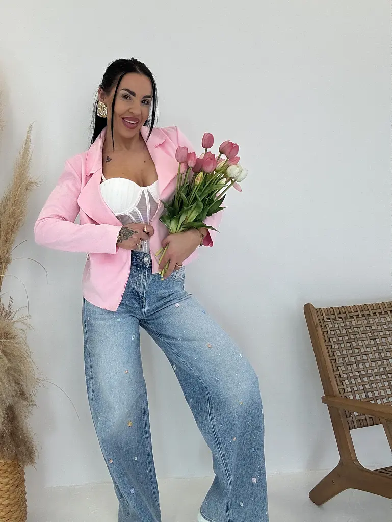 Velúr blézer MICHELE - next