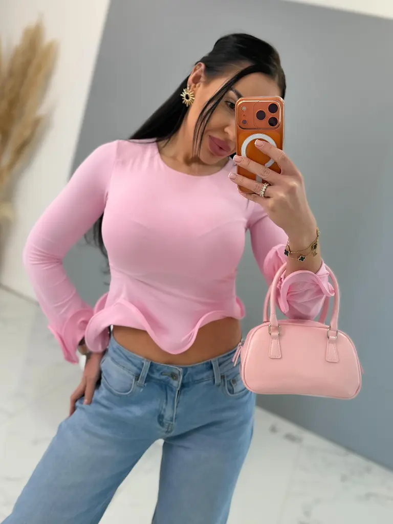 Aszimmetrikus top merevített fodrokkal FUTURA - next