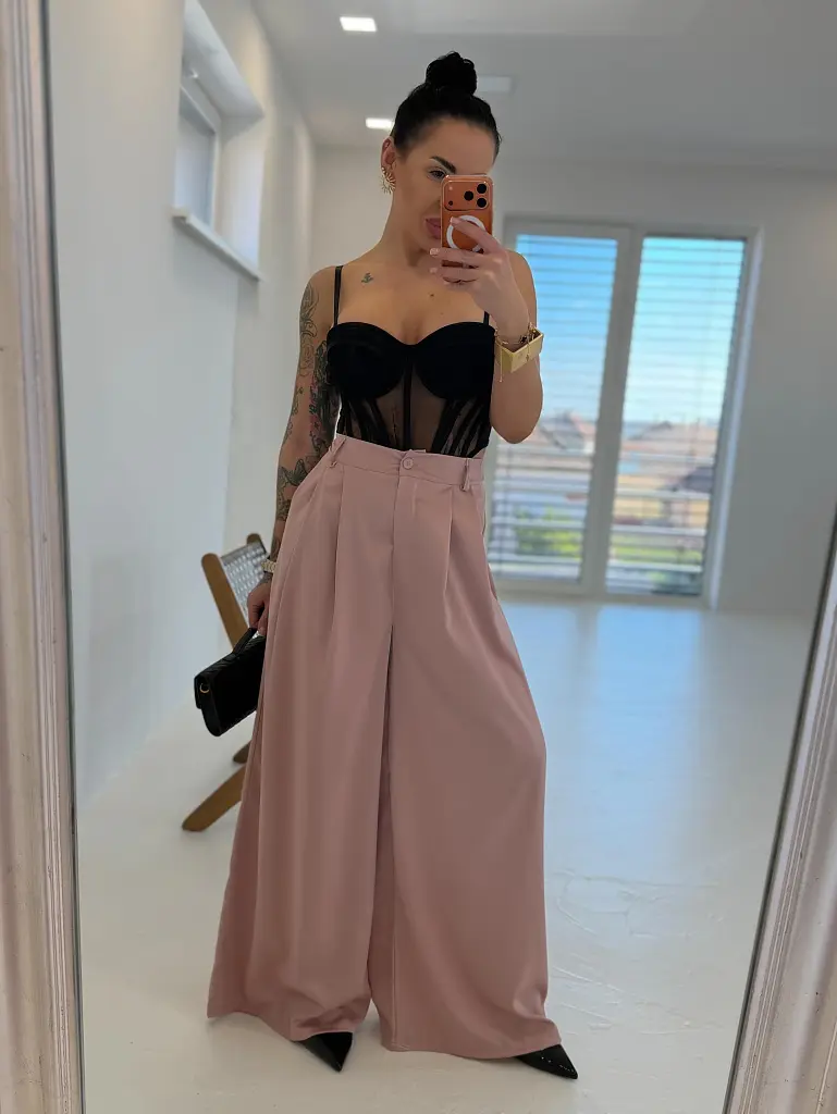 Szatén palazzo nadrág MANILA