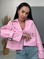 Műbőr kabát PINK