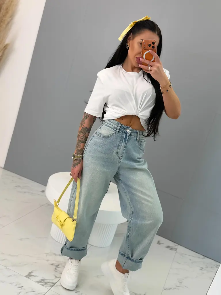 Magas derekú baggy fit farmer 