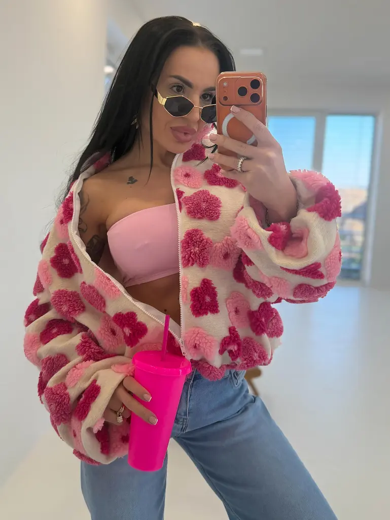 Virágmintás bomber kabát FLORA