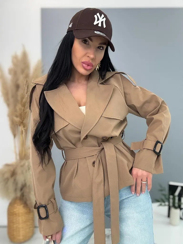 Átmeneti rövid trencskót kabát MONA - next