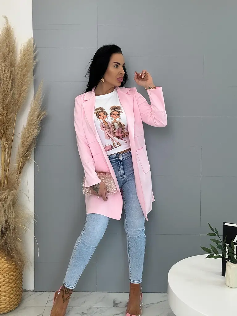 Hosszított velúr blézer STELIA - next