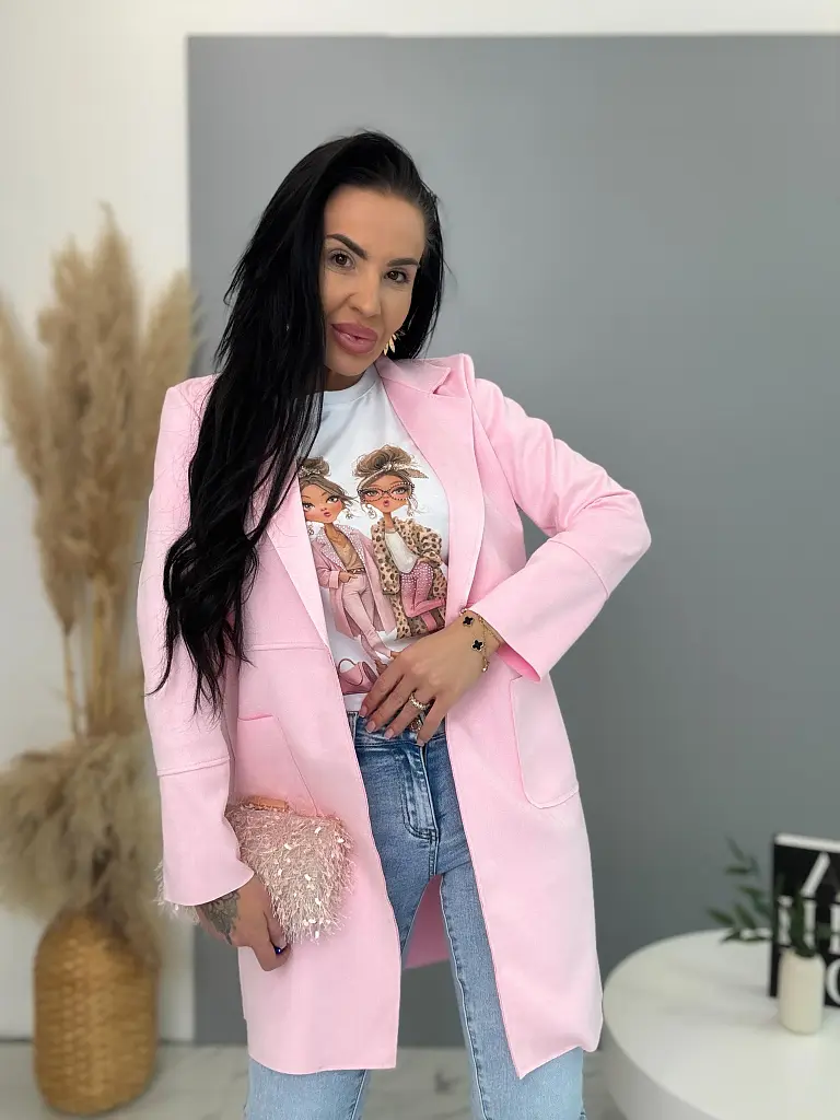 Hosszított velúr blézer STELIA