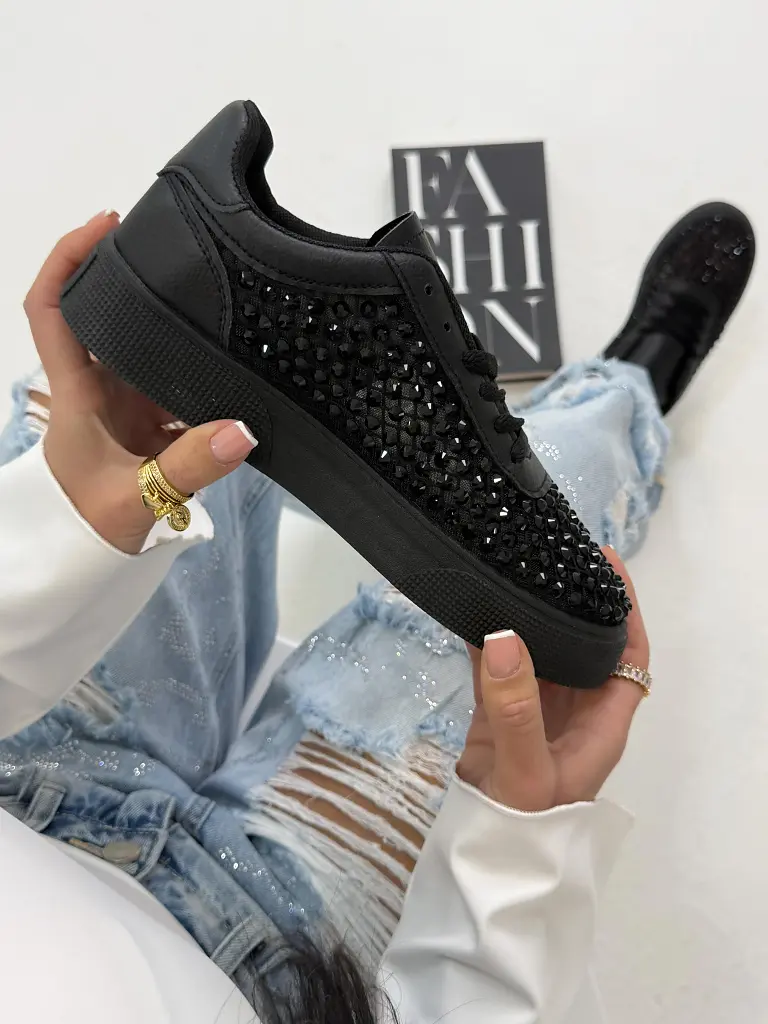 Kövekkel díszített platformos sportcipő ALATIA - next