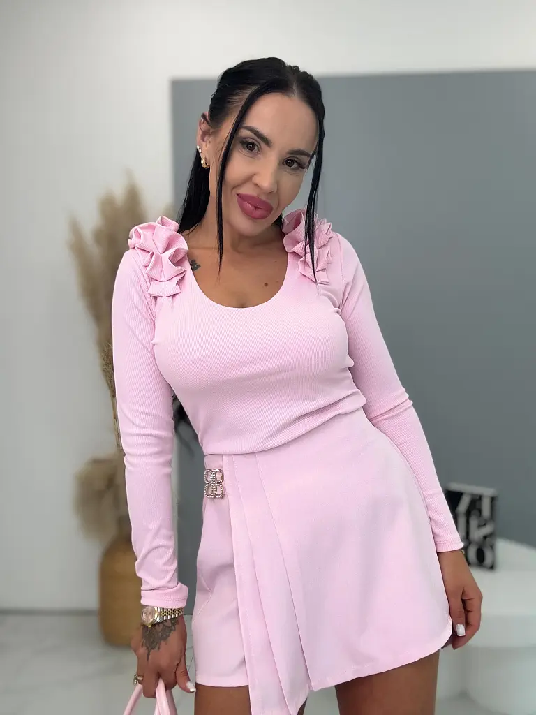 Női skort arany díszítéssel CALEDA