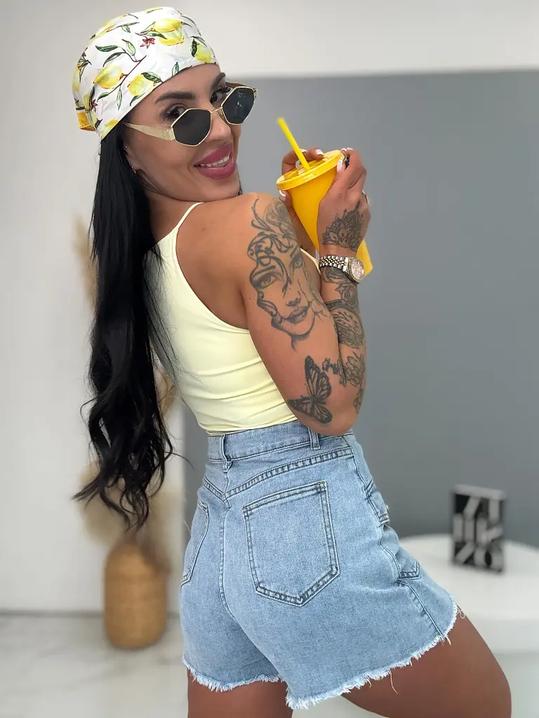 Elöl gombos farmer skort NANNY - next