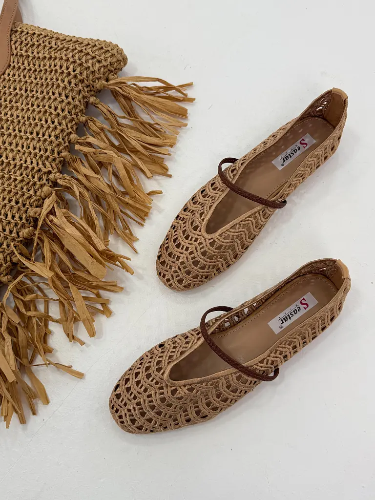 Horgolt balerina cipő ANGELA - next