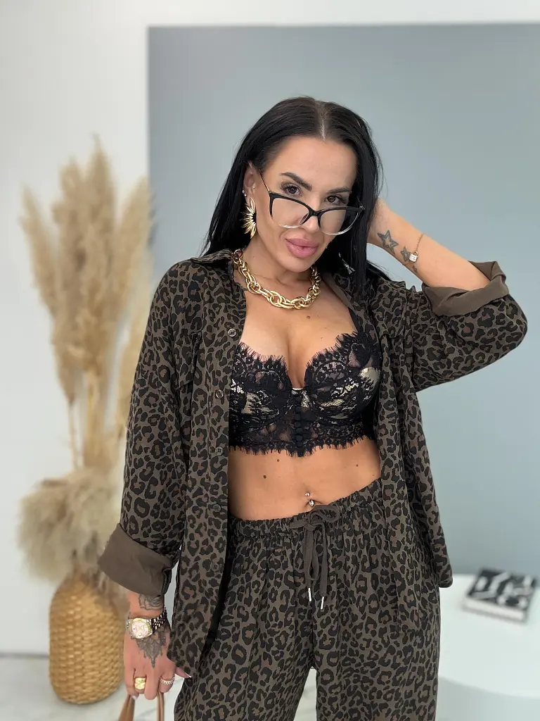 Kétrészes szett leopárdmintával ALBA