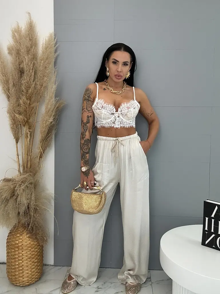 Szatén palazzo nadrág CLARA