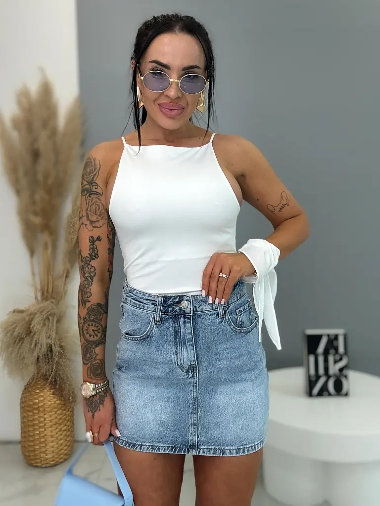 Farmer szoknya hátul csillogós zsebbel FLEXI - next