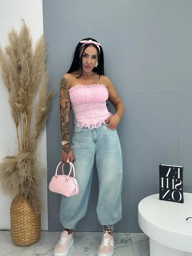  Melltömésses női top csipkével MERE - next