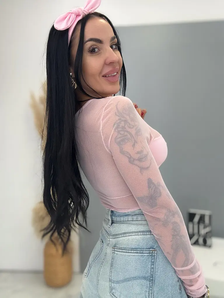 Pink sifon body hosszú ujjal RENA - next