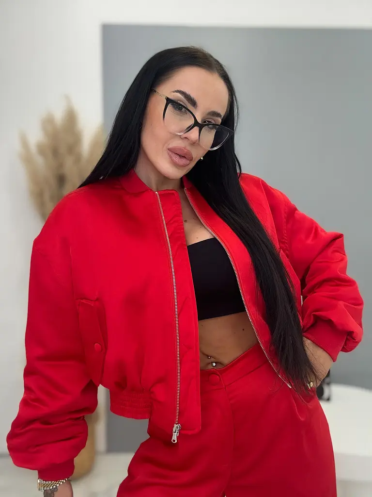 Szatén bomber kabát EREWAN