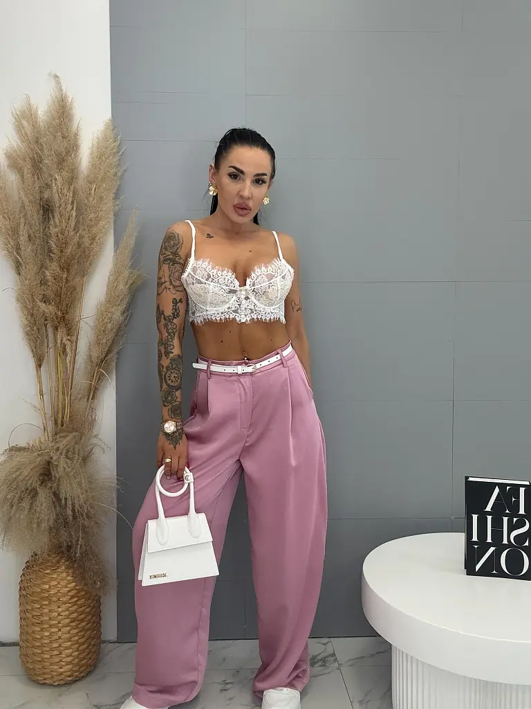 Szatén palazzo nadrág PARAMIO - next