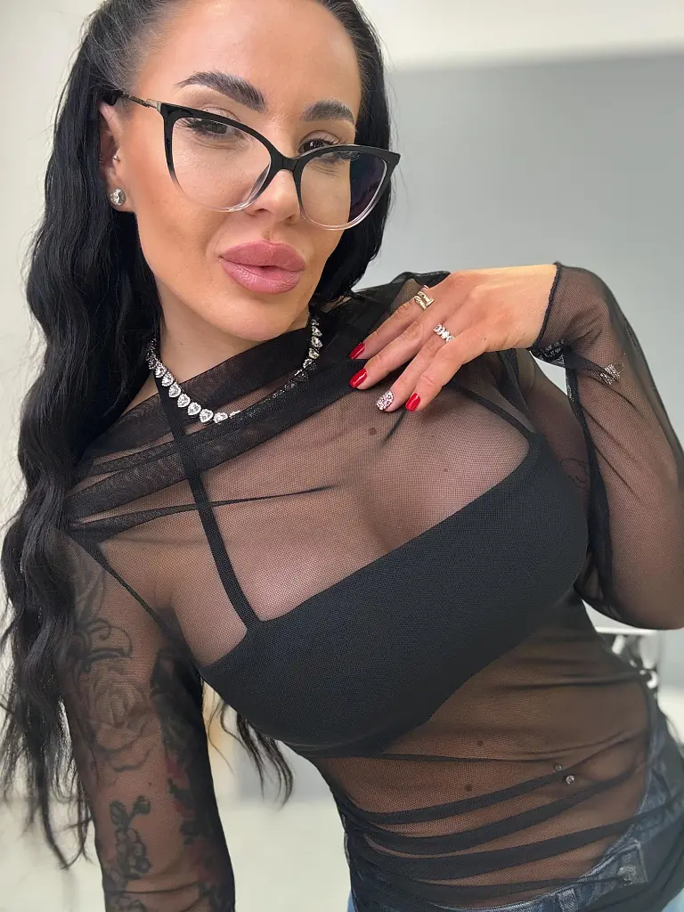 Fekete áttetsző blúz INSPIRE - next