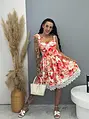 Virágmintás ruha melltöméssel RIO