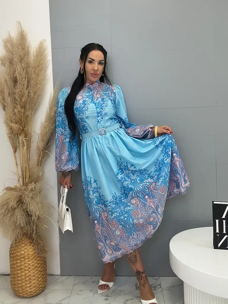 Mintás hosszú ingruha GRACE