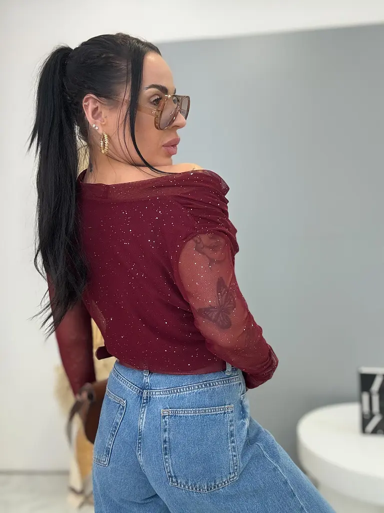 Siffon felső kövecskékkel AMINAH - next