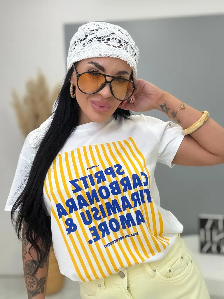 Női mintás póló VIBE SPRITZ