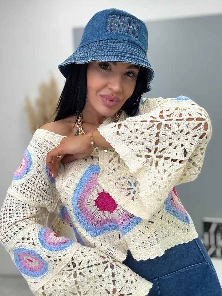 Azsúros stílusú pulóver LILI - next