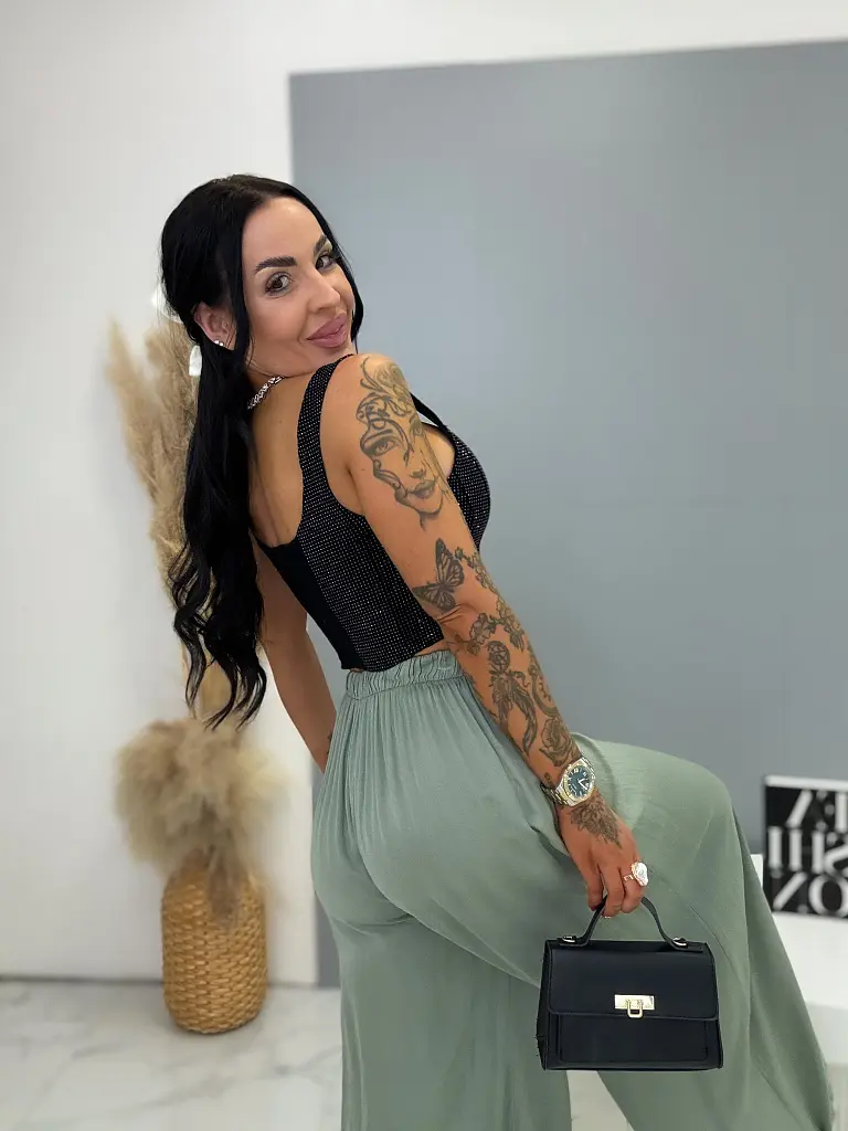 Gumis derekú palazzo nadrág STAR - next