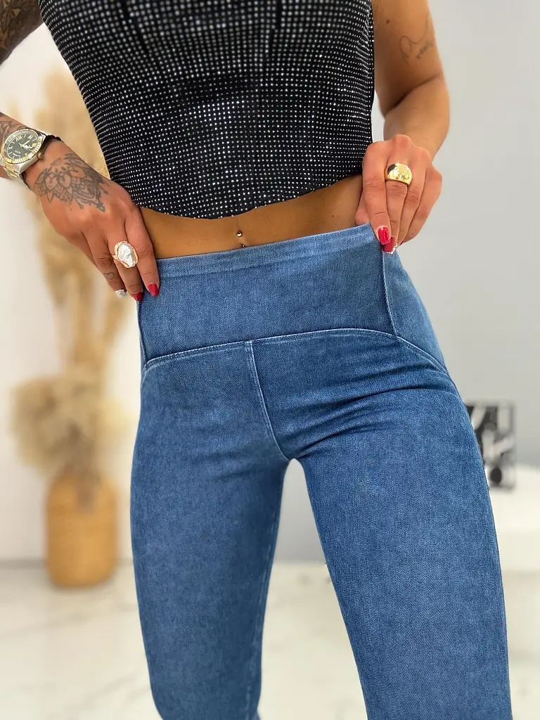 Push-up jeggings magas derékkal - next