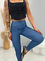 Push-up jeggings magas derékkal