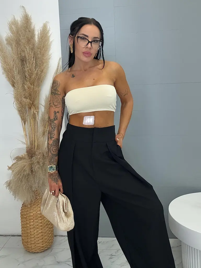 Ballon szabású nadrág gumis derékkal RIA