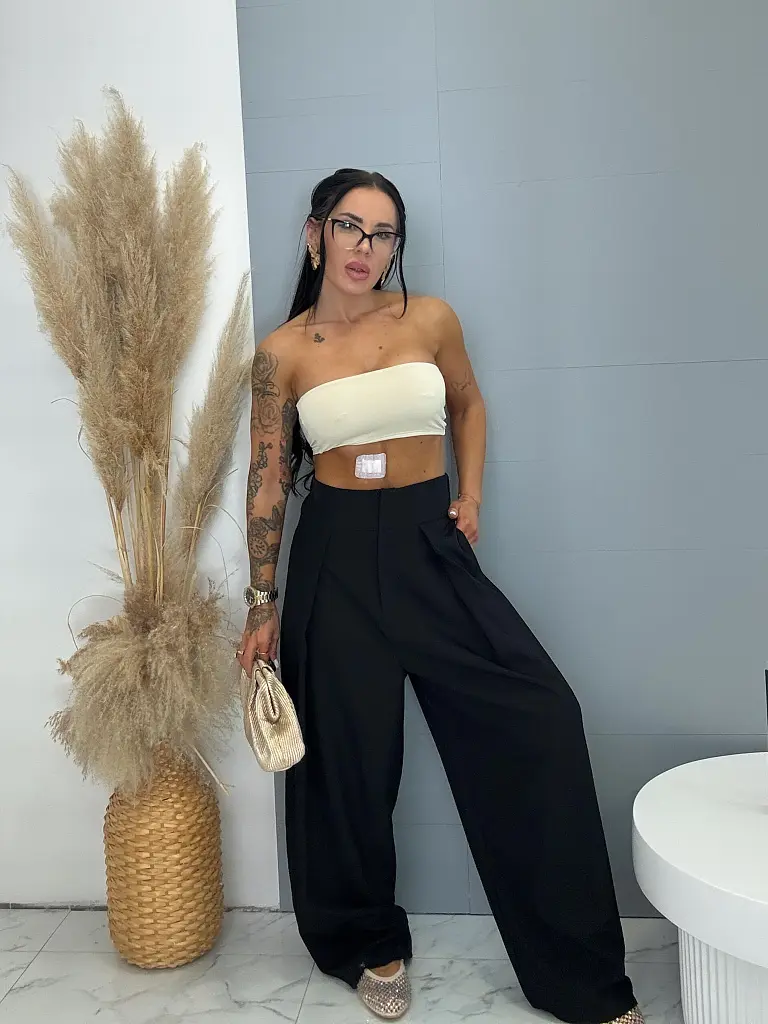 Ballon szabású nadrág gumis derékkal RIA - next