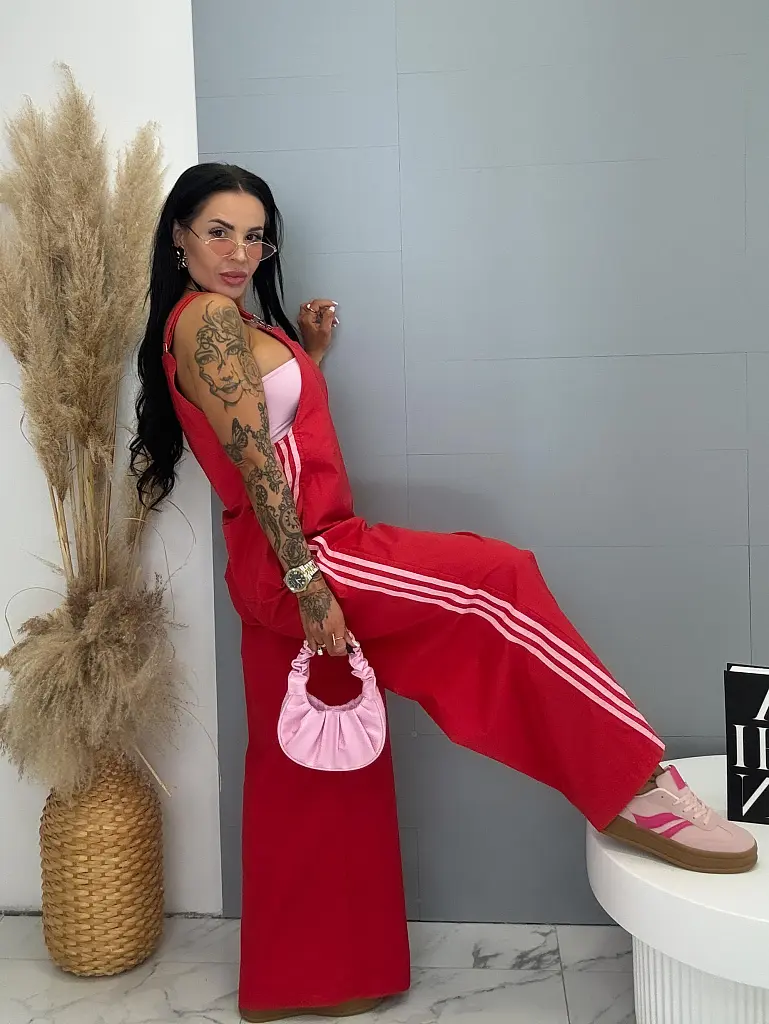 Hosszú ballon kantáros nadrág ALIN - next