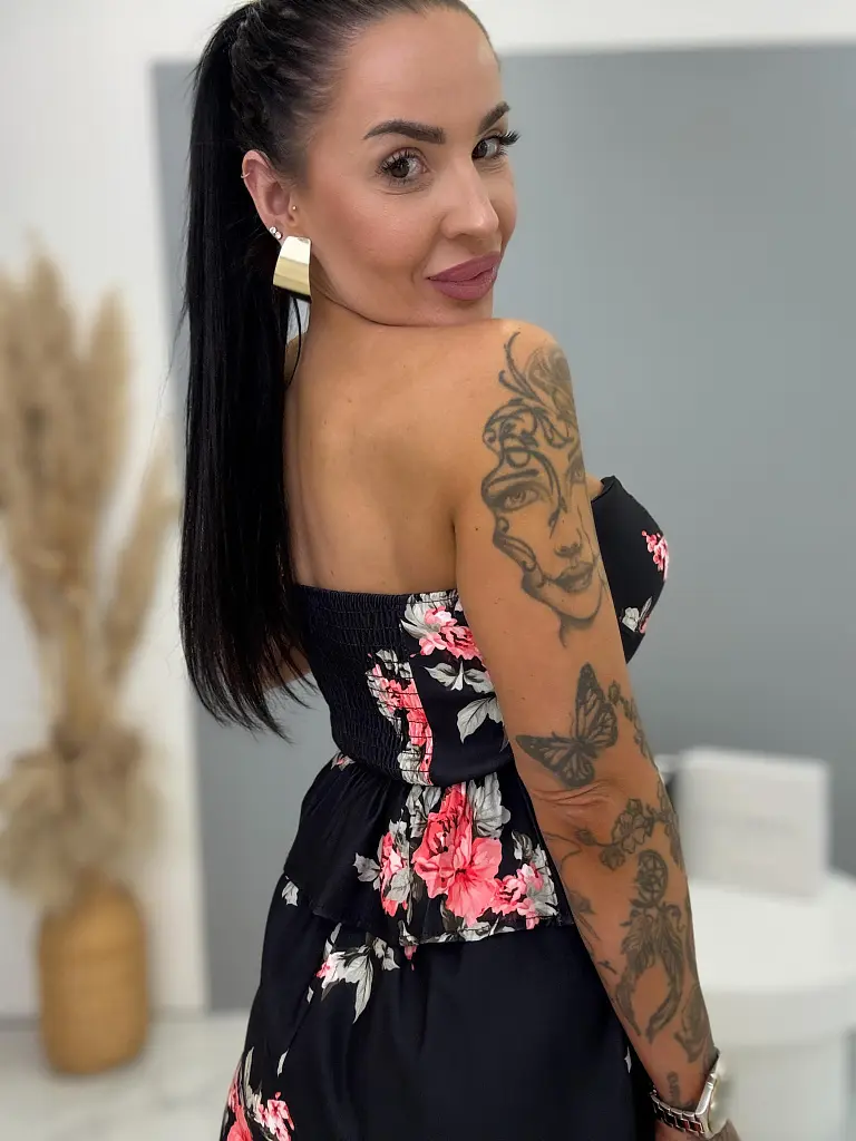 Kétrészes virágmintás szett FLORA - next