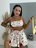 Virágmintás hagyma fazonú rövidnadrág toppal FLORE