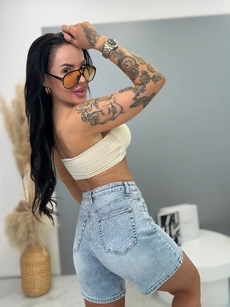 Farmer sort strasszokkal LUXE STONE - next