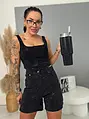 Farmer crop top kövecskékkel díszítve CRYSTAL