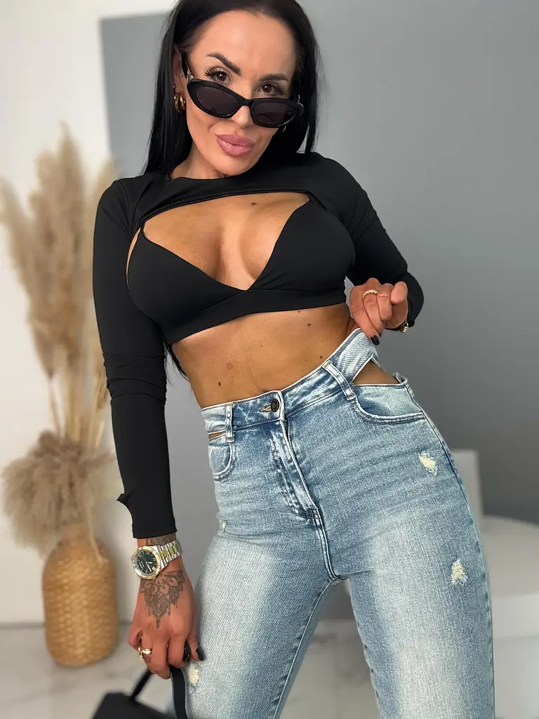 Női szaggatott skinny farmer NEO - next