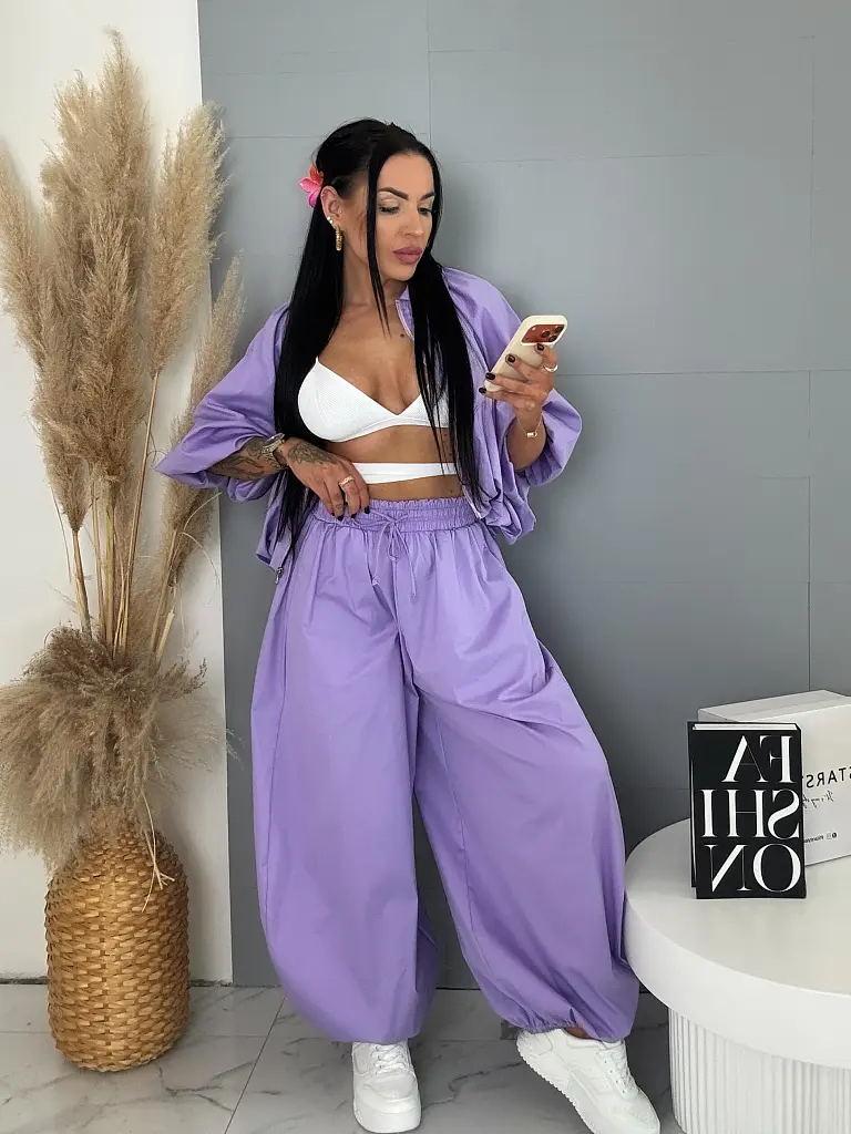 Hagyma fazonú  ballon nadrág rugalmas derékkal VELVET