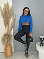 Magas derekú csillogó anyagú leggings STARS