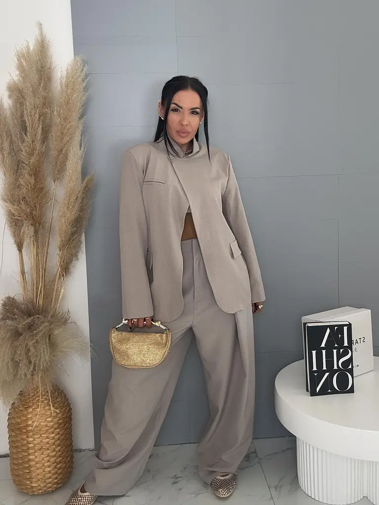 Ballon szabású nadrág gumis derékkal RIA