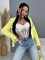 Hímzéssel és kövekkel díszített High Waist farmer GEMIRA