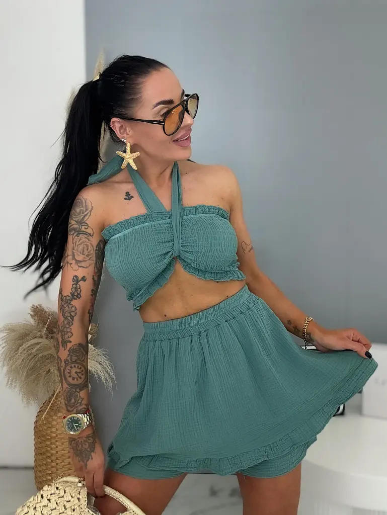 Kétrészes muszlin szett SELENA