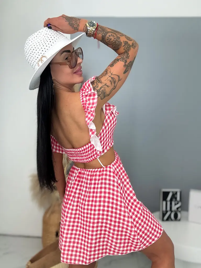 Női nyári kalap arany dísszel - next