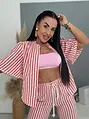 Női kétrészes csíkos szett STRIPED