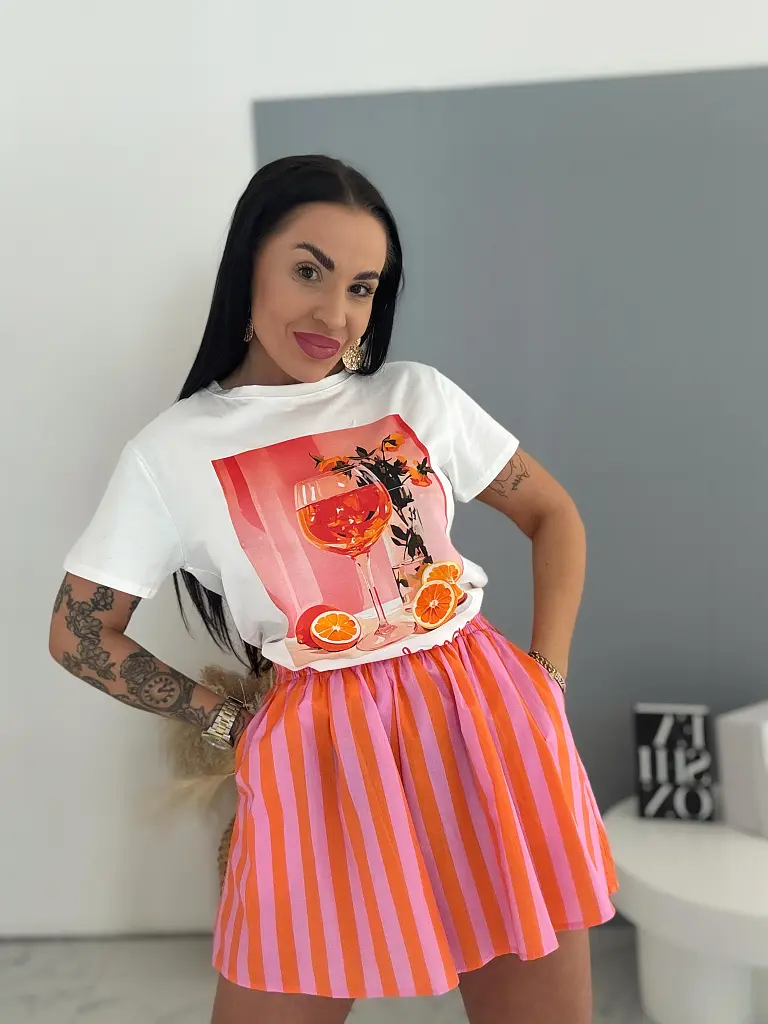 Női mintás póló VIBE APEROL