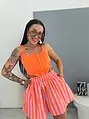 Orange crop top CALLA