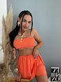 Háromrészes lenge szett ORANGE