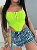 Neon green crop top CALLA